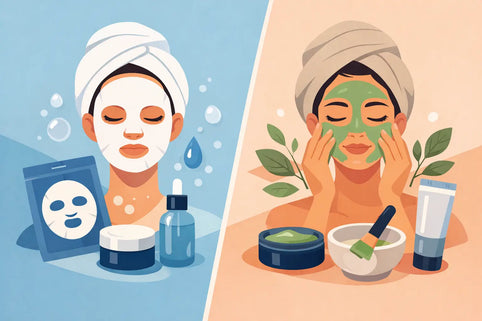 Sheet Mask vs Wash Off Masks for Your Skin Routine