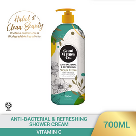 Good Virtues Co. Anti-Bacterial & Refreshing Shower Cream With Vitamin C 700ml