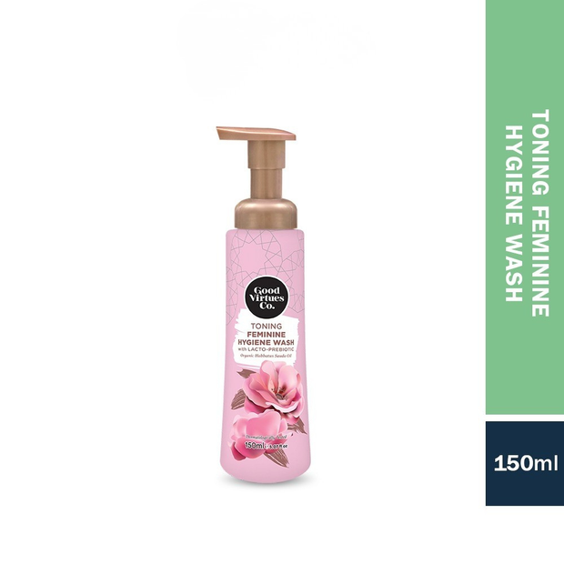 Good Virtues Co.  Toning Feminine Hygiene Wash with Lacto-Prebiotic 150ml