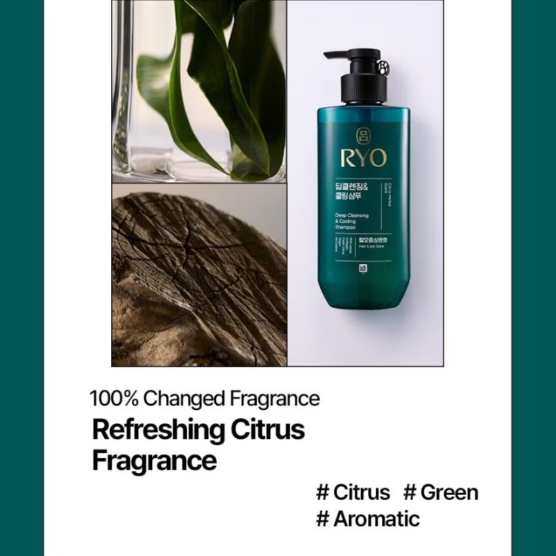 RYO Deep Cleansing & Cooling Shampoo (For Oily Scalp) 480ml