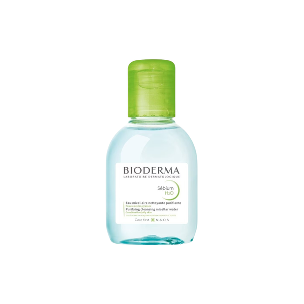 Bioderma Sebium H2O Purifying Micellar Water (Facial Non-Rinse Cleanser for Oily, Acne-Prone Skin) 100ml