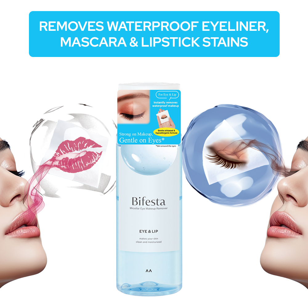 Bifesta Micellar Water Makeup Remover Lip and eyes 145ml