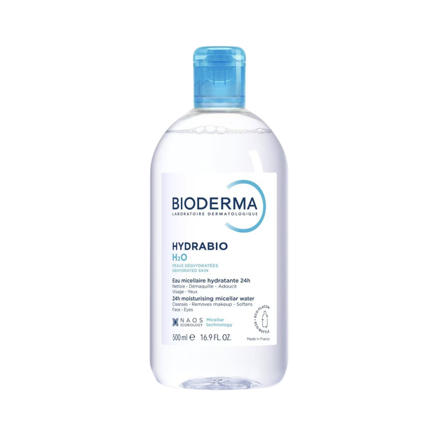 Bioderma Hydrabio H2O Moisturising Micellar Water (Facial Non-Rinse Cleanser for Dehydrated Sensitive Skin) 500ml