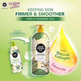 Good Virtues Co. Anti-Aging & Moisturising Shower Cream With Ceramide 700ml