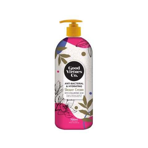 Good Virtues Co. Anti-Bacterial & Hydrating Shower Cream With Hyaluronic Acid 700ml
