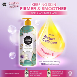 Good Virtues Co. Anti-Aging & Hydrating Shower Cream With Vitamin E 700ml