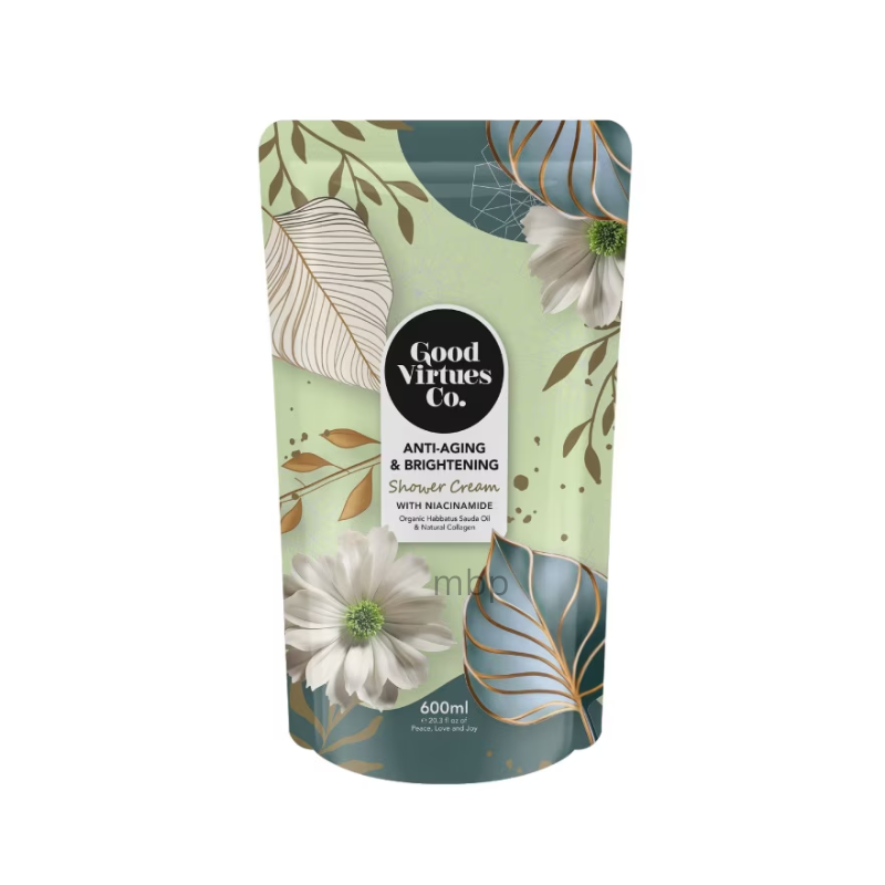Good Virtues Co. Anti-Aging & Brightening Shower Cream With Niacinamide 600ml