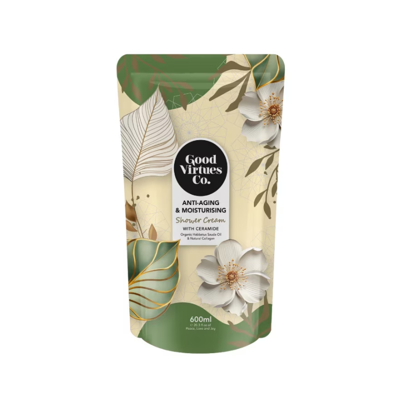 Good Virtues Co. Anti-Aging & Moisturising Shower Cream With Ceramide 600ml