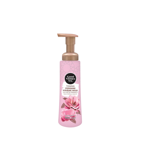 Good Virtues Co.  Toning Feminine Hygiene Wash with Lacto-Prebiotic 150ml