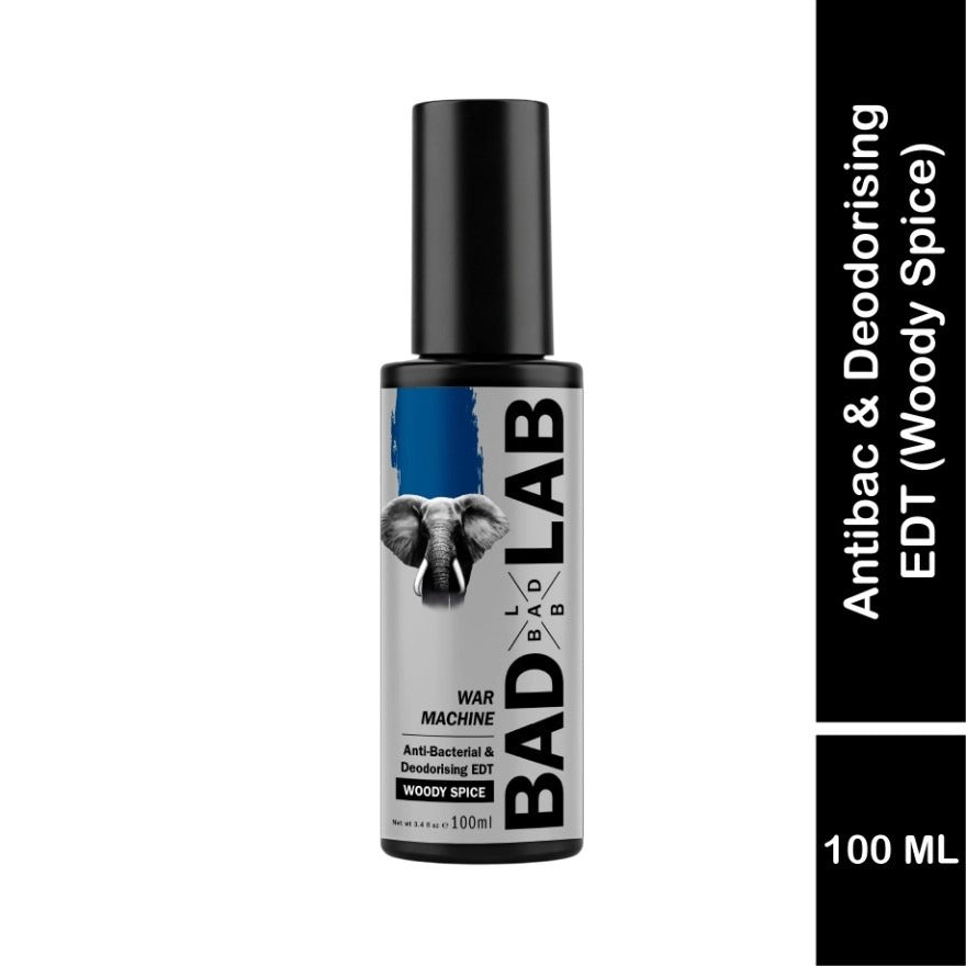 BAD LAB WAR MACHINE ANTI-BACTERIAL & DEODORISING EDT (WOODY SPICE)100ml