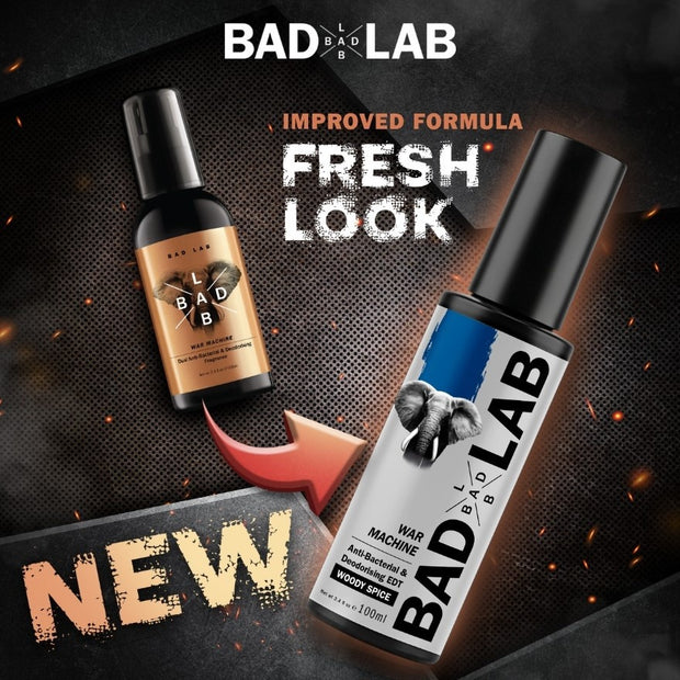 BAD LAB WAR MACHINE ANTI-BACTERIAL & DEODORISING EDT (WOODY SPICE)100ml