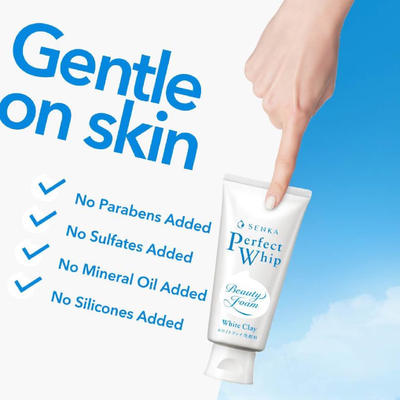SENKA Perfect Whip White Clay Facial Cleanser 120g