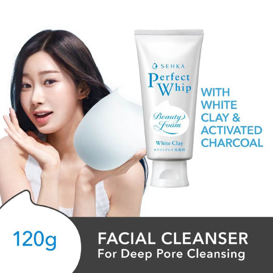 SENKA Perfect Whip White Clay Facial Cleanser 120g
