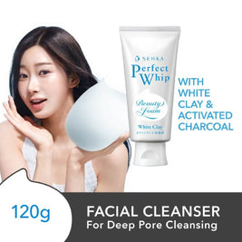 SENKA Perfect Whip White Clay Facial Cleanser 120g