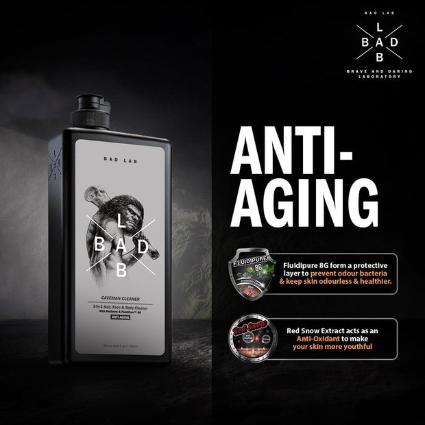 BAD LAB 3-In-1 ANTI-AGING CAVEMAN CLEANER Hair, Face & Body Cleaner