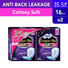 Sofy Body Fit Night Slim Wing 35cm 16sx2 Twin Pack