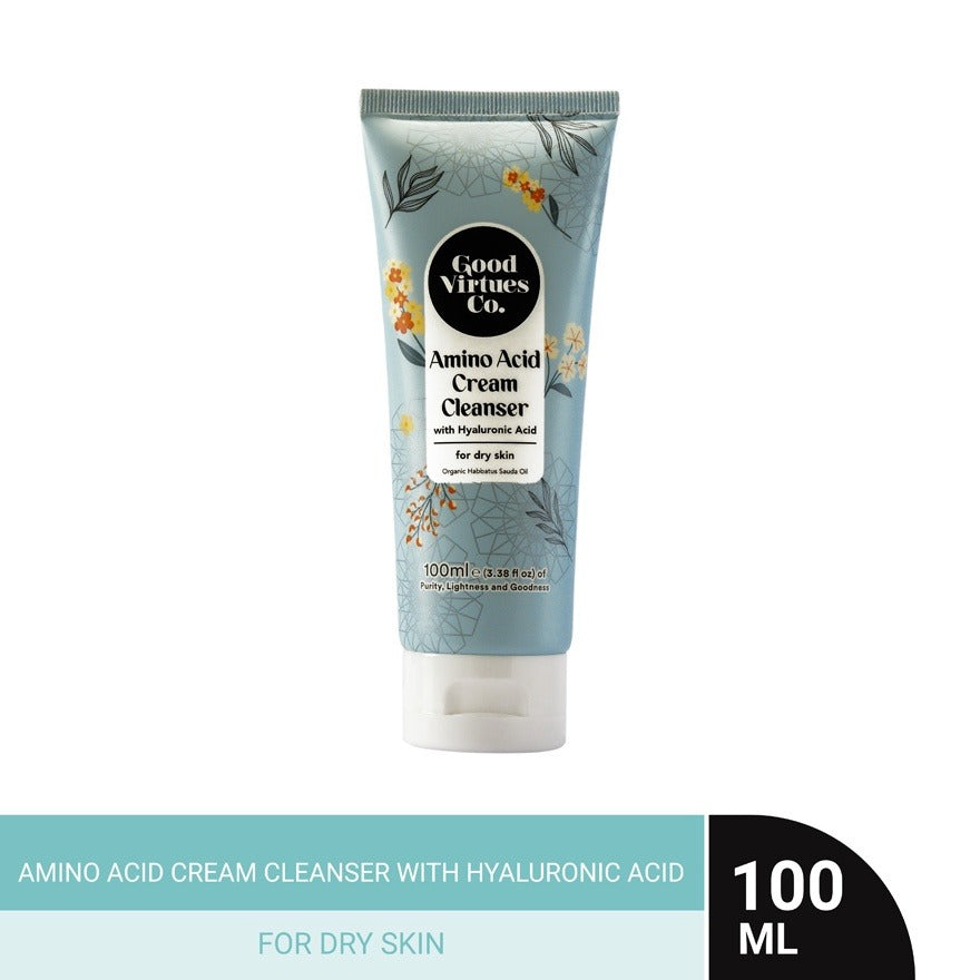 GVC Good Virtues Co.Amino Acid Cream Cleanser with Hyaluronic Acid (For Dry Skin) 100ml