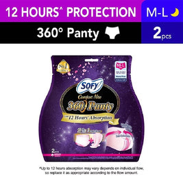 Sofy Comfort Nite 360° Panty Size  M-L (Waist 68-86cm Hip 85-105cm) 2s