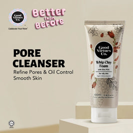 GVC Good Virtues Co. Whip Clay Foam with Zinc PCA (For Oily Skin) 100ml