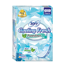 Sofy Cooling Fresh Pantyliner Regular 155mm 28s