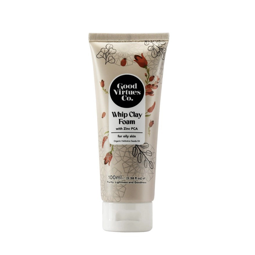 GVC Good Virtues Co. Whip Clay Foam with Zinc PCA (For Oily Skin) 100ml