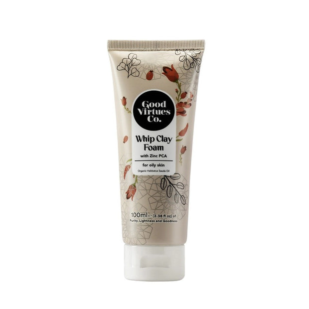 GVC Good Virtues Co. Whip Clay Foam with Zinc PCA (For Oily Skin) 100ml