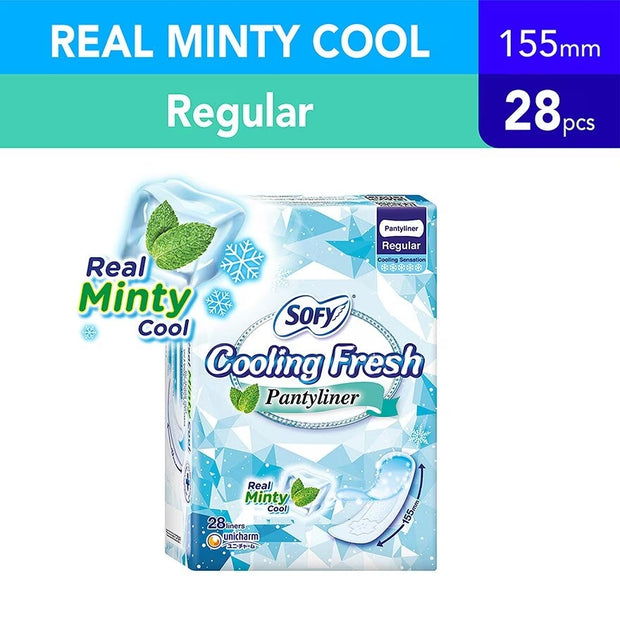 Sofy Cooling Fresh Pantyliner Regular 155mm 28s