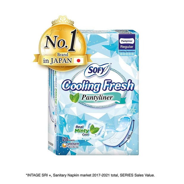 Sofy Cooling Fresh Pantyliner Regular 155mm 28s