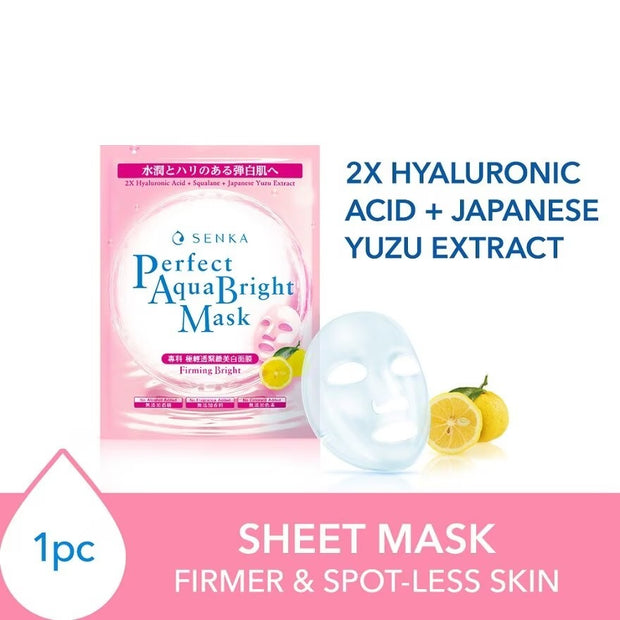 SENKA Perfect Aqua Bright Mask Firming Bright (For Dull & Ageing Skin) 1s