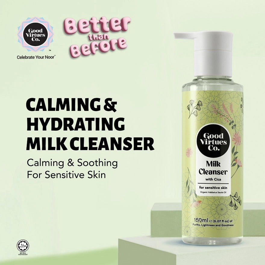 GVC Good Virtues Co. Milk Cleanser with Cica (For Sen Skin) 150ml