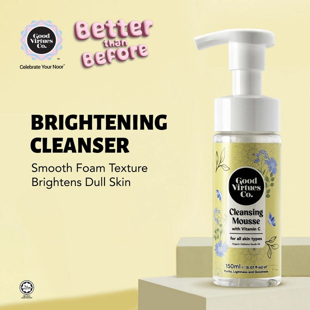GVC Good Virtues Co. Cleansing Mousse with Vitamin C (For All Skin) 150ml