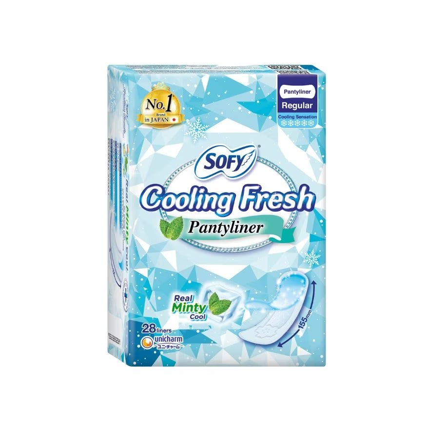 Sofy Cooling Fresh Pantyliner Regular 155mm 28s