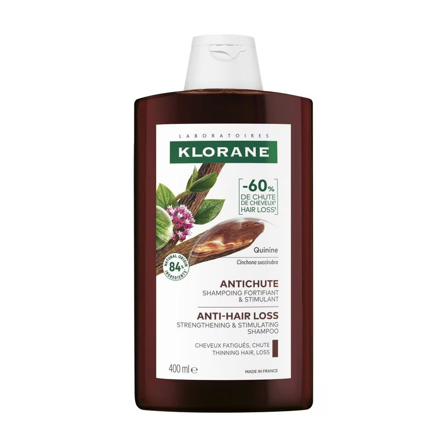 Klorane Quinine Strengthening + Anti-Hairloss Shampoo 400ml