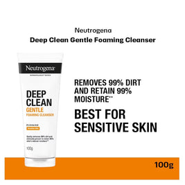 NEUTROGENA Deep Clean Gentle Foaming Cleanser (For All Skin Types) 100g