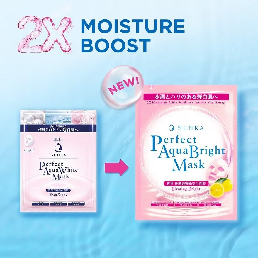 SENKA Perfect Aqua Bright Mask Firming Bright (For Dull & Ageing Skin) 1s