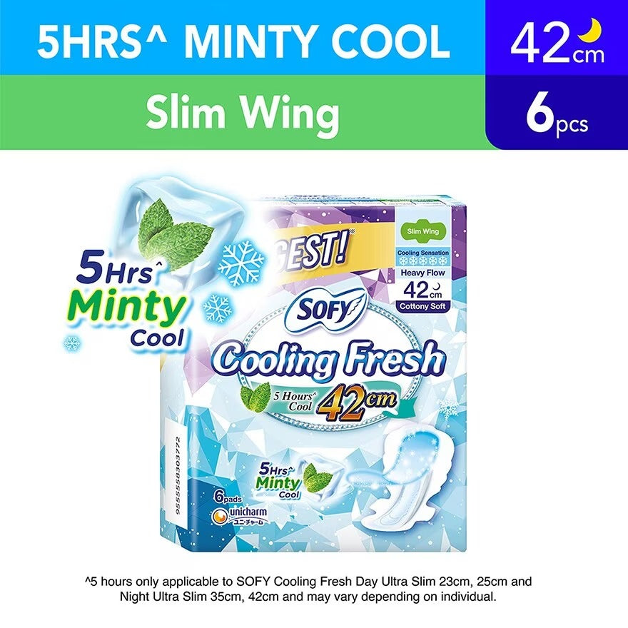 Sofy Cooling Fresh Night 42cm Slim Wing 6s