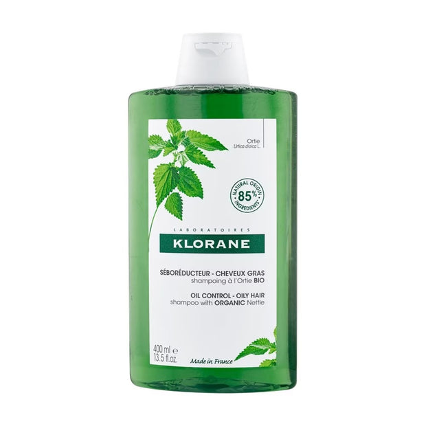 Klorane Oil Control Organic Nettle Shampoo (To Purifies, Gently Cleanses & Regulates Sebum) 400ml
