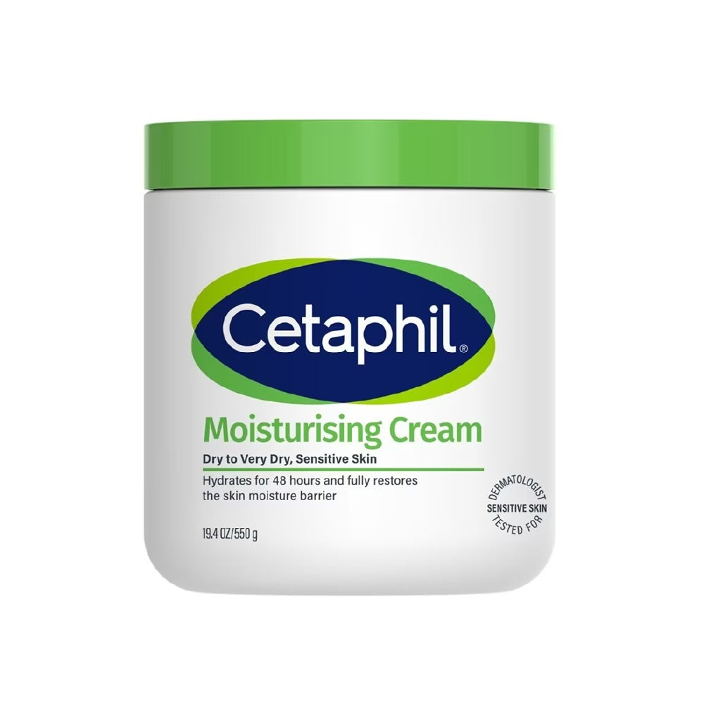 Cetaphil Moisturizing Cream Face & Body Moisturizer (For Dry and Sensitive Skin) 550g