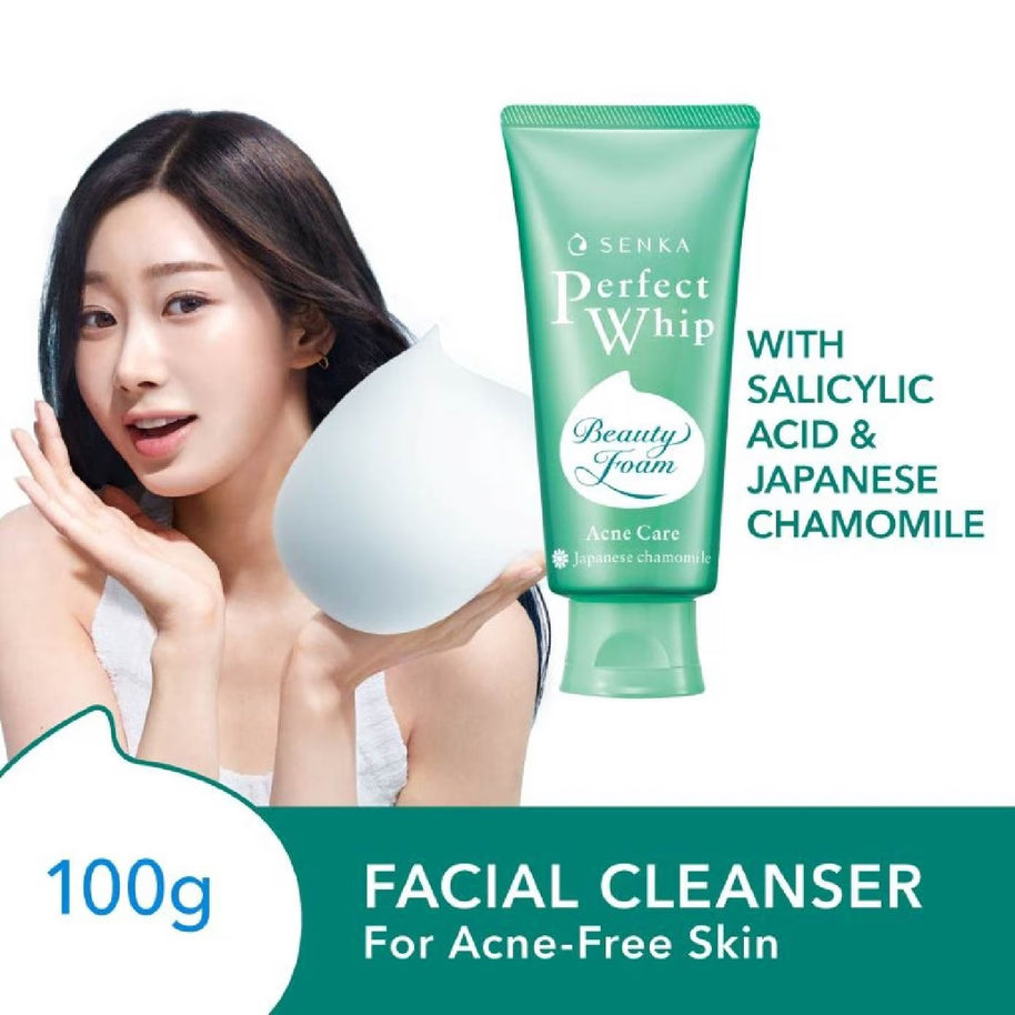 SENKA Perfect Whip Acne-Care Beauty Foam Facial Cleanser 100g