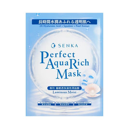 SENKA Perfect Aqua Rich Mask Luminous Moist (For Dry & Dull Skin) 1s