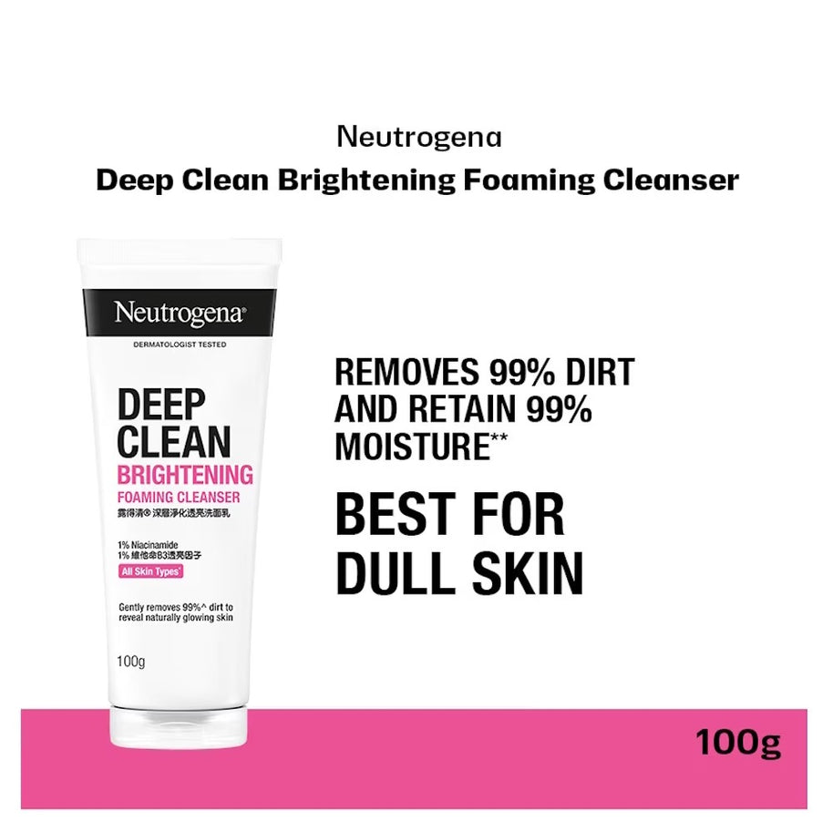 NEUTROGENA Deep Clean Brightening Foaming Cleanser (For Dull Skin)100g