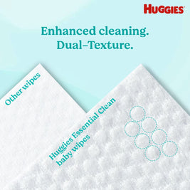 HUGGIES Essential Clean Baby Wipes 80s x 12
