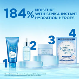 SENKA Perfect Aqua Rich Mask Luminous Moist (For Dry & Dull Skin) 1s