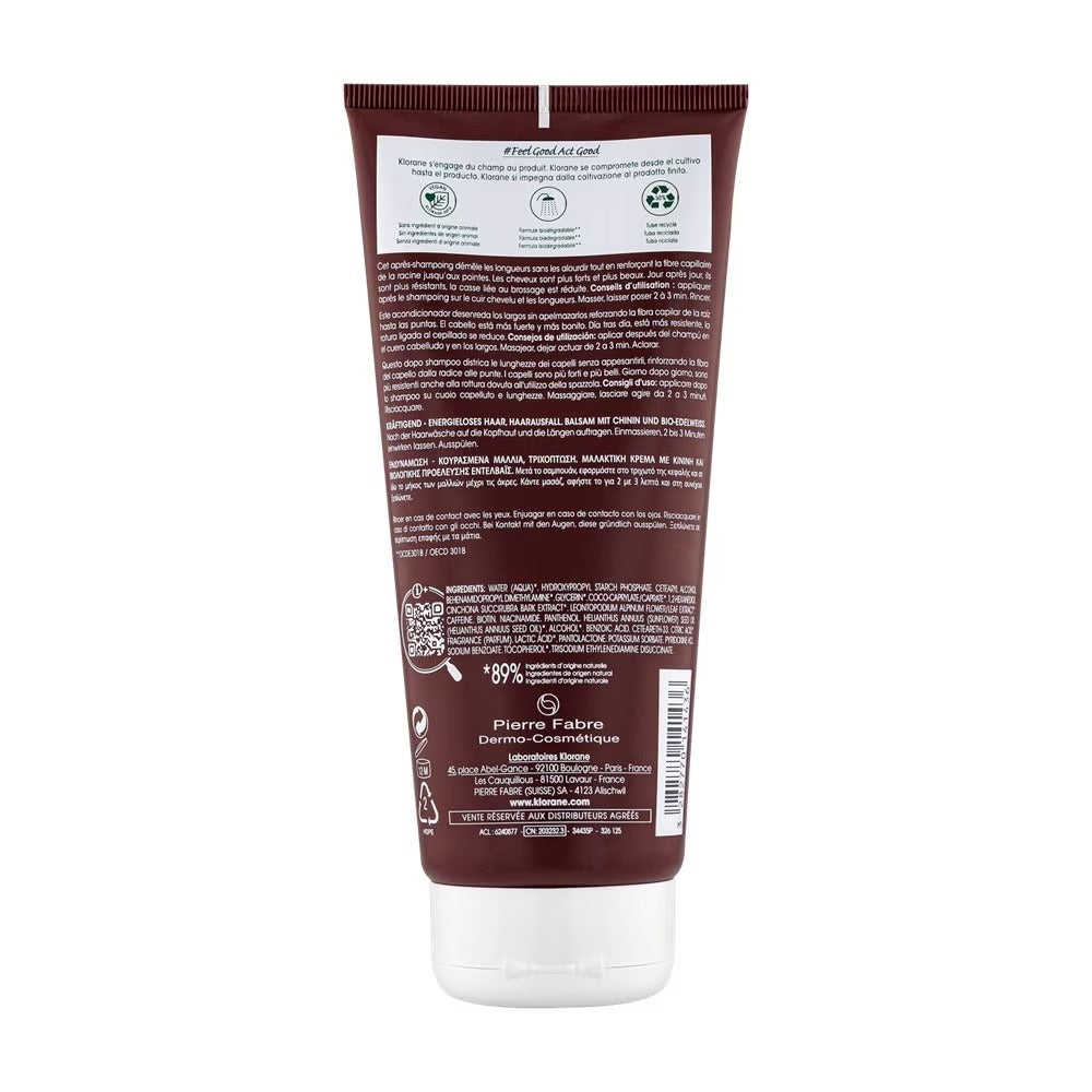Klorane Quinine Anti-Hair Loss Strengthening & Stimulating Conditioner 200ml