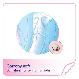 Sofy Comfort Nite Cottony Soft Motion Fit Anti-Back Leakage Sanitary Pad Night Wing 35.5cm (For Heavy Flow) 16s