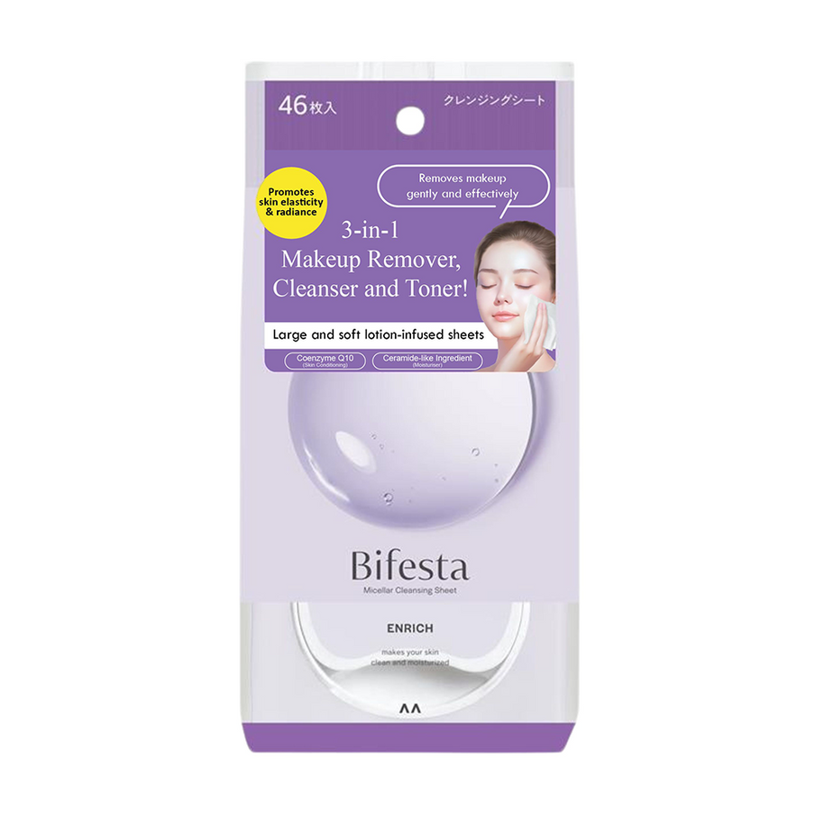 Bifesta Makeup Remover Wipes Enrich 46 Sheets