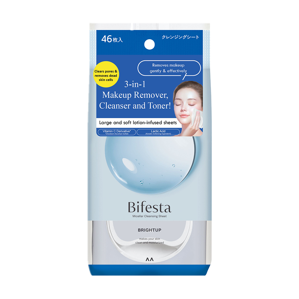 Bifesta Makeup Remover Wipes Brightup 46 Sheets