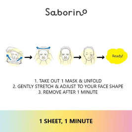 SABORINO Morning Facial Sheet Mask Botanical 30s