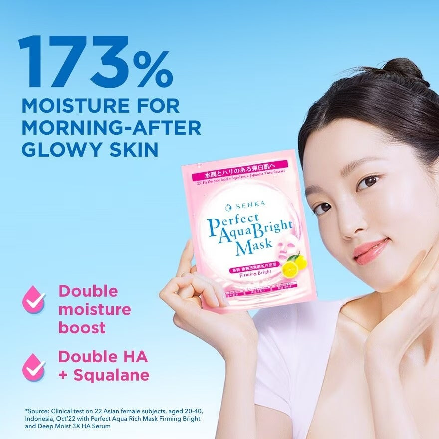 SENKA Perfect Aqua Bright Mask Firming Bright (For Dull & Ageing Skin) 1s