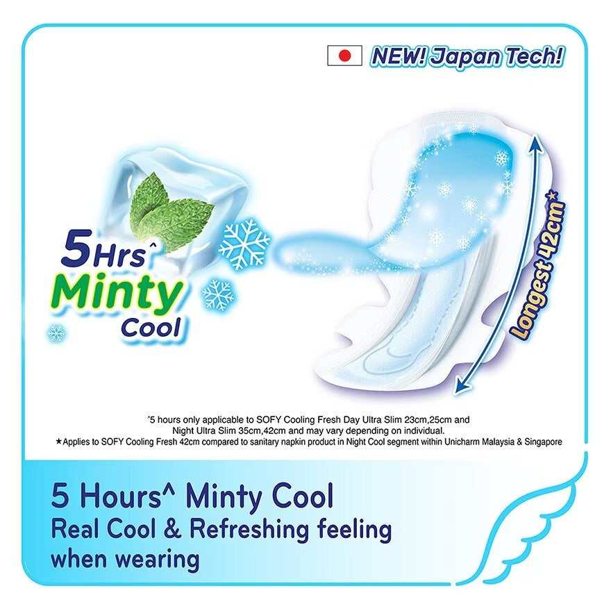 Sofy Cooling Fresh Night 42cm Slim Wing 6s